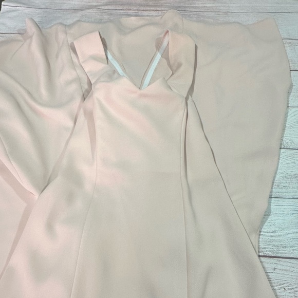 Lovely Dressy Collection off shoulder split skirt pink Sleeveless Gown NWT - Picture 5 of 10